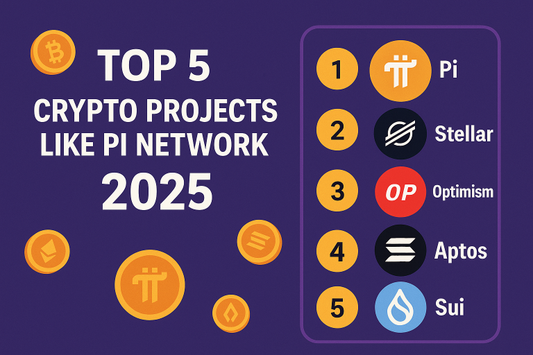 Top 5 Crypto Projects Like Pi Network 2025
