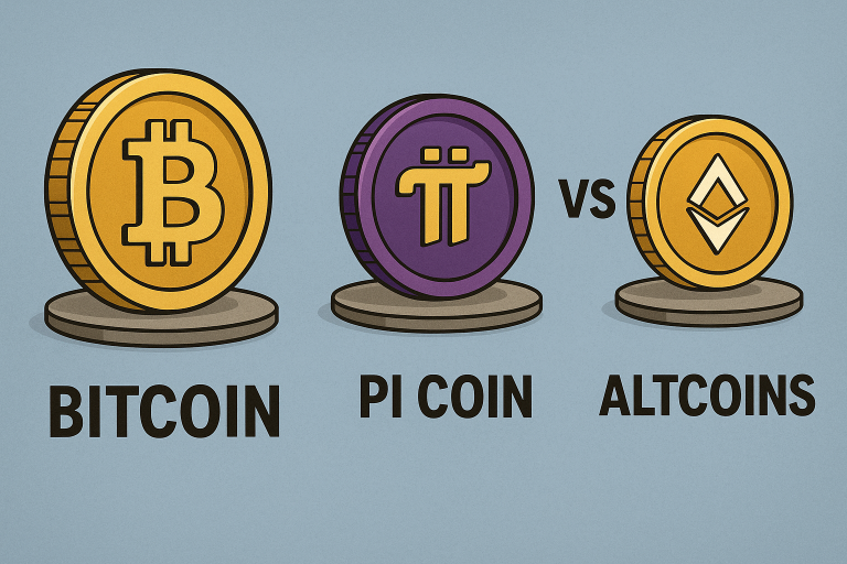 Bitcoin vs Pi Coin vs Altcoins