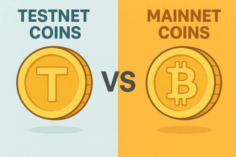 Testnet Coins vs Mainnet Coins